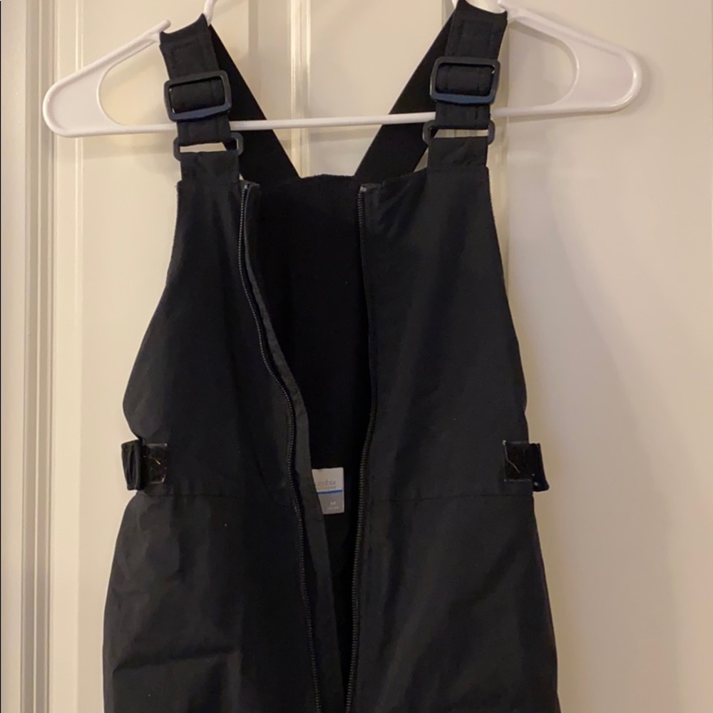Kids Columbia ski bibs.
